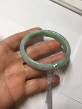 Load image into Gallery viewer, 50.5mm Certified Type A 100% Natural sunny apple green/red oval Jadeite Jade bangle BG61-0174
