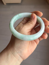 Load image into Gallery viewer, 60mm Certified Type A 100% Natural sunny green white Jadeite bangle PA262-3840
