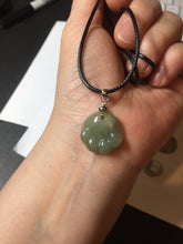 Load image into Gallery viewer, 100% Natural type A green brown doggy paw Jadeite Jade pendant AX154
