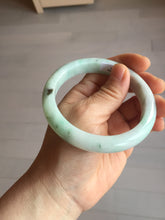Load image into Gallery viewer, 60mm Certified Type A 100% Natural sunny green white Jadeite bangle PA262-3840
