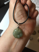 Load image into Gallery viewer, 100% Natural type A green brown doggy paw Jadeite Jade pendant AX154
