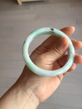 Load image into Gallery viewer, 60mm Certified Type A 100% Natural sunny green white Jadeite bangle PA262-3840
