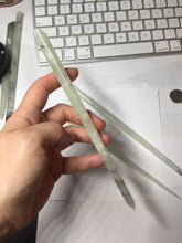 Load image into Gallery viewer, 18-20cm 100% Natural Icy light green white Xiu Jade (Serpentine) Hairpin AW72

