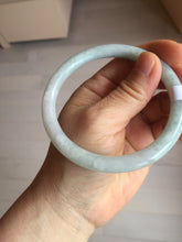 Load image into Gallery viewer, 61.2mm certified Type A 100% Natural light green light purple round cut Jadeite Jade bangle PH213-3242
