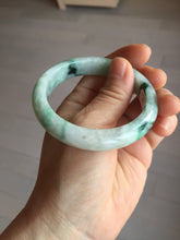 Load image into Gallery viewer, 53.5mm certified type A 100% Natural sunny green light green Jadeite Jade bangle PA261-2991
