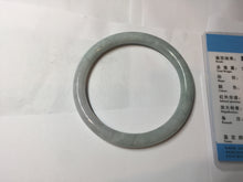 Load image into Gallery viewer, 61.2mm certified Type A 100% Natural light green light purple round cut Jadeite Jade bangle PH213-3242
