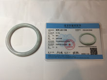 Load image into Gallery viewer, 61.2mm certified Type A 100% Natural light green light purple round cut Jadeite Jade bangle PH213-3242
