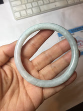 Load image into Gallery viewer, 61.2mm certified Type A 100% Natural light green light purple round cut Jadeite Jade bangle PH213-3242
