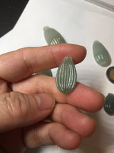 Load image into Gallery viewer, 100% Natural type A light green/gray candied dates Jadeite Jade pendant AX155
