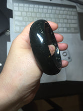 Load image into Gallery viewer, 60.3mm 100% Natural dark green/black meteorite Stellar Night sky nephrite bangle HN26-7598
