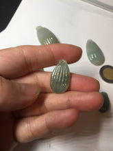 Load image into Gallery viewer, 100% Natural type A light green/gray candied dates Jadeite Jade pendant AX155
