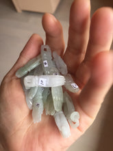Load image into Gallery viewer, 100% natural type A icy watery sunny green/purple a pearl in my palm (apple of my eye, 掌上明珠) Jadeite jade bead PH233
