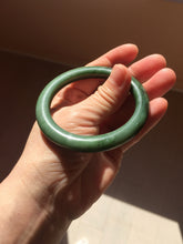 Load image into Gallery viewer, 54.8mm Certified 100% Natural Deep Pine Green/Black "Serene Ember Forest" Nephrite (red-skin nephrite 红皮碧玉) Bangle HT168-17-6188
