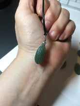 Load image into Gallery viewer, 100% Natural type A light green/gray candied dates Jadeite Jade pendant AX155
