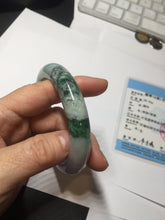 Load image into Gallery viewer, 56mm certified 100% natural Type A light green brown purple jadeite jade bangle AA31-4076
