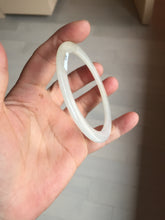 Load image into Gallery viewer, 56mm certified 100% natural type A light yellow brown sugar flat jadeite jade bangle PA169-6634
