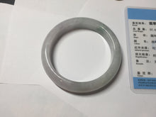 Load image into Gallery viewer, 58.7mm Certified Type A 100% Natural icy watery green/purple chubby Jadeite Jade bangle BP222-9540
