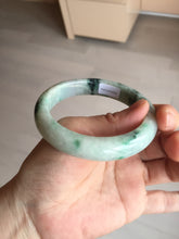 Load image into Gallery viewer, 58mm Certified Type A 100% Natural white/light purple/sunny green Jadeite Jade bangle BM65-5076
