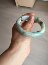 Load image into Gallery viewer, 58mm Certified Type A 100% Natural white/light purple/sunny green Jadeite Jade bangle BM65-5076
