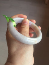 Load image into Gallery viewer, 58.8mm Certified type A 100% Natural light purple/white/orange Jadeite bangle G89-3054
