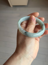 Load image into Gallery viewer, 54mm 100% natural type A light green with green floating flowers jadeite jade bangle PA258-3843 AllaboutjadeCanada.com only
