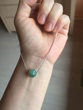 Load image into Gallery viewer, 10-10.5mm Type A 100% Natural light green dark green/gray(油青) Jadeite Jade bead pendant group PC194 Add on item
