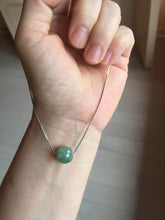 Load image into Gallery viewer, 10-10.5mm Type A 100% Natural light green dark green/gray(油青) Jadeite Jade bead pendant group PC194 Add on item
