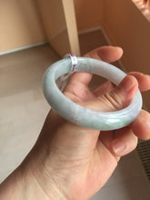 Load image into Gallery viewer, 57.5mm certified 100% natural Type A light green/purple jadeite jade bangle PE9-0311
