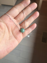 Load image into Gallery viewer, 10-10.5mm Type A 100% Natural light green dark green/gray(油青) Jadeite Jade bead pendant group PC194 Add on item
