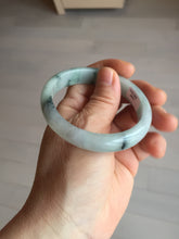 Load image into Gallery viewer, 54mm 100% natural type A light green with green floating flowers jadeite jade bangle PA258-3843 AllaboutjadeCanada.com only
