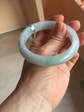 Load image into Gallery viewer, 57.5mm certified 100% natural Type A light green/purple jadeite jade bangle PE9-0311
