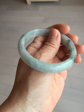 Load image into Gallery viewer, 54mm 100% natural type A light green with green floating flowers jadeite jade bangle PA258-3843 AllaboutjadeCanada.com only
