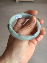 Load image into Gallery viewer, 54mm 100% natural type A light green with green floating flowers jadeite jade bangle PA258-3843 AllaboutjadeCanada.com only
