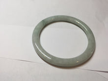 Load image into Gallery viewer, 58.3mm certified Type A 100% Natural light green flat round cut Jadeite Jade bangle PH215-3239
