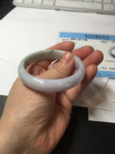 Load image into Gallery viewer, 53mm certified 100% natural Type A light green purple  jadeite jade bangle AA33-4281
