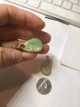 Load image into Gallery viewer, 100% Natural type A sunny green yellow jadeite Jade RuYi(如意) pendant PB50
