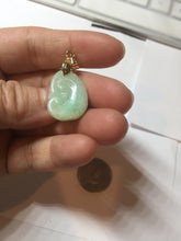 Load image into Gallery viewer, 100% Natural type A sunny green yellow jadeite Jade RuYi(如意) pendant PB50

