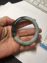 Load image into Gallery viewer, 53.5mm certified 100% natural Type A sunny green dark green purple  jadeite jade bangle AA34-4258
