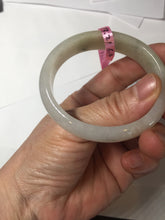 Load image into Gallery viewer, 48mm certified 100% natural Type A icy watery light green yellow white oval jadeite jade bangle PC16-6669
