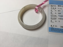 Load image into Gallery viewer, 47mm certified 100% natural Type A icy watery light green yellow white oval jadeite jade bangle PC17-6671
