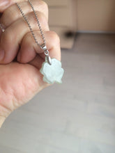 Load image into Gallery viewer, 100% natural type A legit green/yellow four-leaf clover jadeite jade pendants BG46
