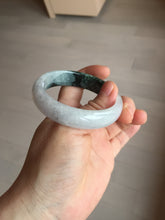 Load image into Gallery viewer, 53.4mm Certified Type A 100% Natural light purple/dark green jadeite Jade bangle BM60
