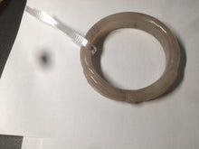 Load image into Gallery viewer, 56mm 100% natural light Pink/black/purple Quartzite (Shetaicui jade) 3D carved Bow knot bangle SY8
