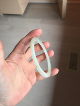 Load image into Gallery viewer, 58mm certified 100% natural type A icy watery light green yellow brown flat jadeite jade bangle PA125-6635
