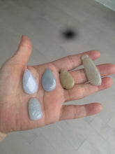 Load image into Gallery viewer, 100% natural icy watery green purple white yellow type A jadeite jade water drop/blessed melon/bamboo pendant necklace group BG45
