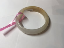 Load image into Gallery viewer, 47.5mm certified 100% natural Type A icy watery light green yellow white oval jadeite jade bangle PC18-6668
