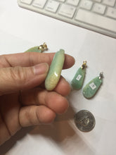 Load image into Gallery viewer, 100% natural type A sunny  green yellow blessed melon 福瓜) Jadeite Jade pendant group PB52
