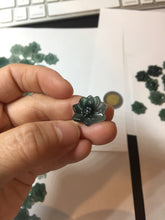 Load image into Gallery viewer, 100% Natural type A blue green gray black Guatemala jadeite Blue Lotus(蓝莲花) group PB297  Add on item. Not for sale alone.
