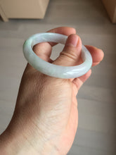 Load image into Gallery viewer, 51mm certified Type A 100% Natural green/purple/white oval Jadeite Jade bangle BM59-0262
