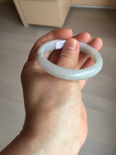 Load image into Gallery viewer, 51mm certified Type A 100% Natural green/purple/white oval Jadeite Jade bangle BM59-0262
